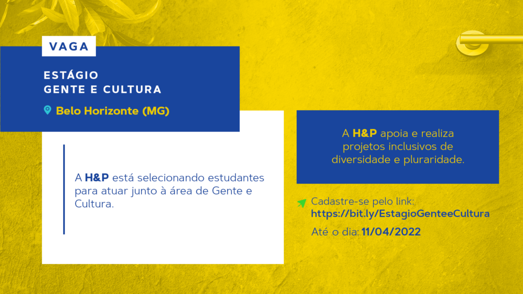 Vaga: Estagiário(a) Gente e Cultura